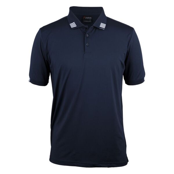 Podium 4 Stripe Short Sleeve Stretch Polo Thumbnail