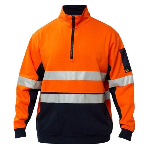 Hi Vis Half Zip Cotton Pullover Thumbnail
