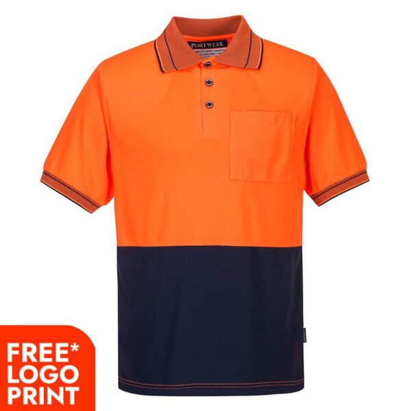 Hi-Vis Micro Mesh Polo Shirt Short Sleeve Thumbnail