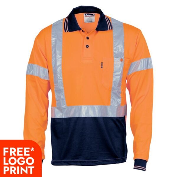 Hi Vis Cool Breathe Polo Shirt with Cross Back Thumbnail
